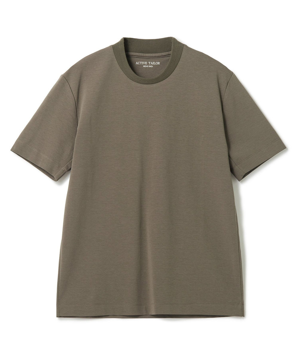 MEN'S BIGI 【ACTIVE TAILOR/アクティブテイラー】シルケットスムースクルーネックTシャツ＜接触冷感 / UVカット＞ ブラウン