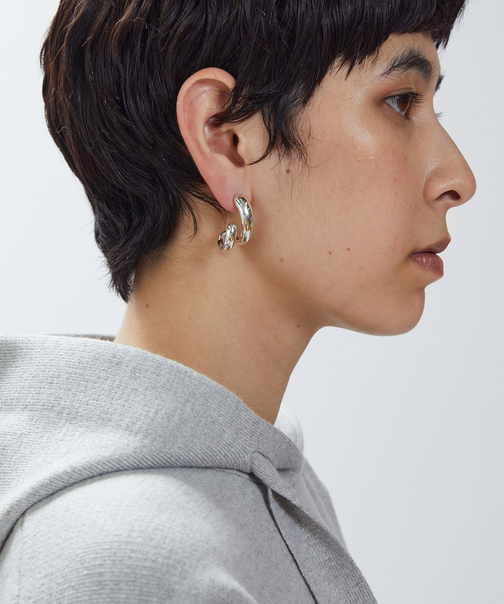 1er Arrondissement ＜PHILIPPE AUDIBERT (フィリップオーディベール)＞"Paige"ピアス（L） シルバー