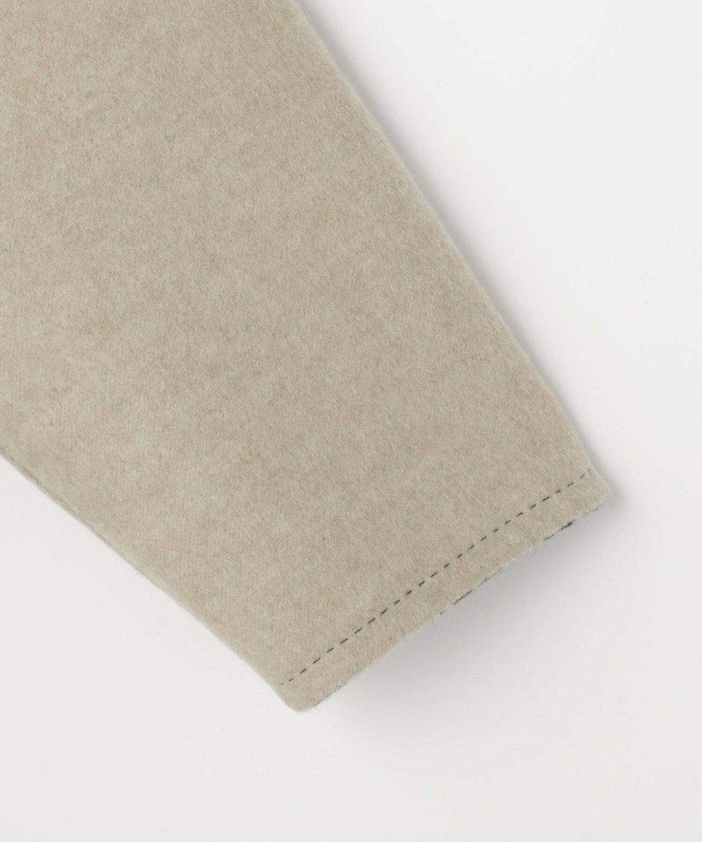 L'EQUIPE COUTURIER ダブルフェイスラメストライプコート ブラック