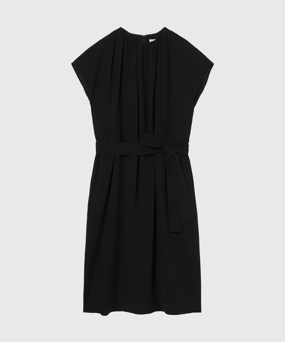 DÉPAREILLÉ DRY DUNGAREE DRESS / ドライダンガリードレス ブラック