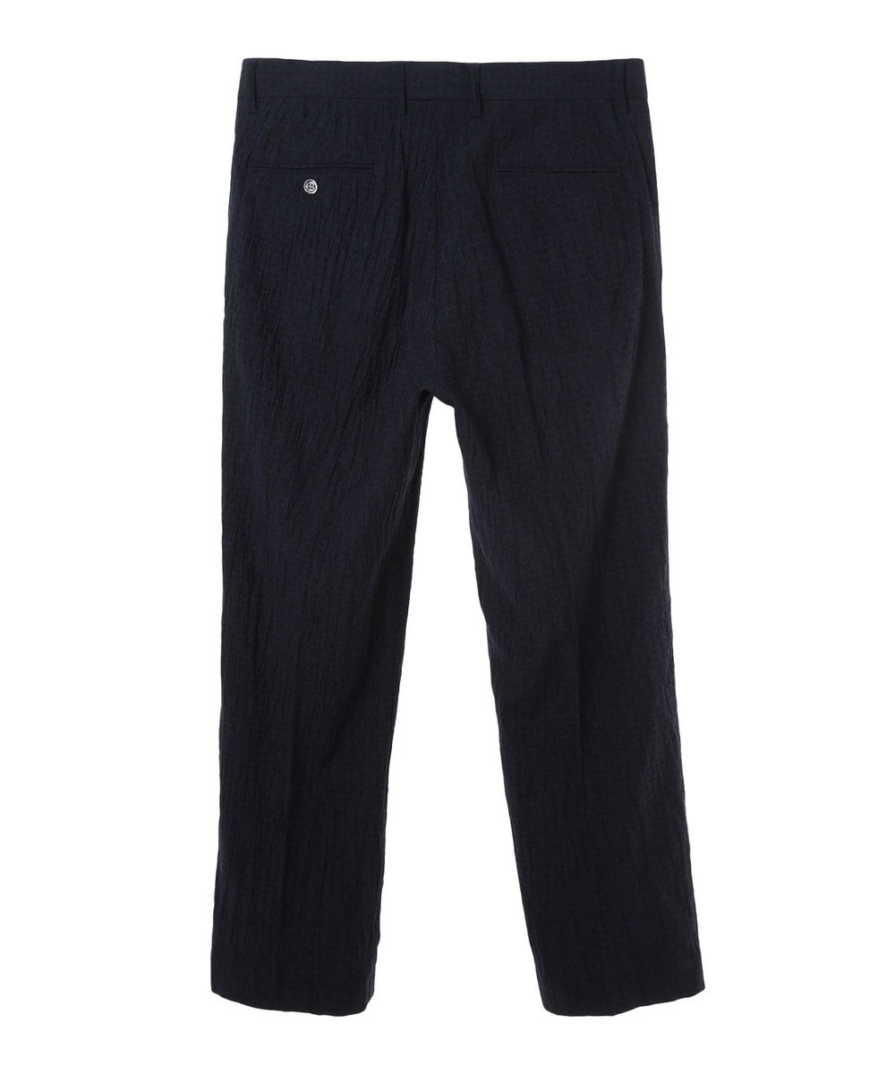 MEN'S BIGI 楊柳ジオメトリックプリントパンツ ネイビー