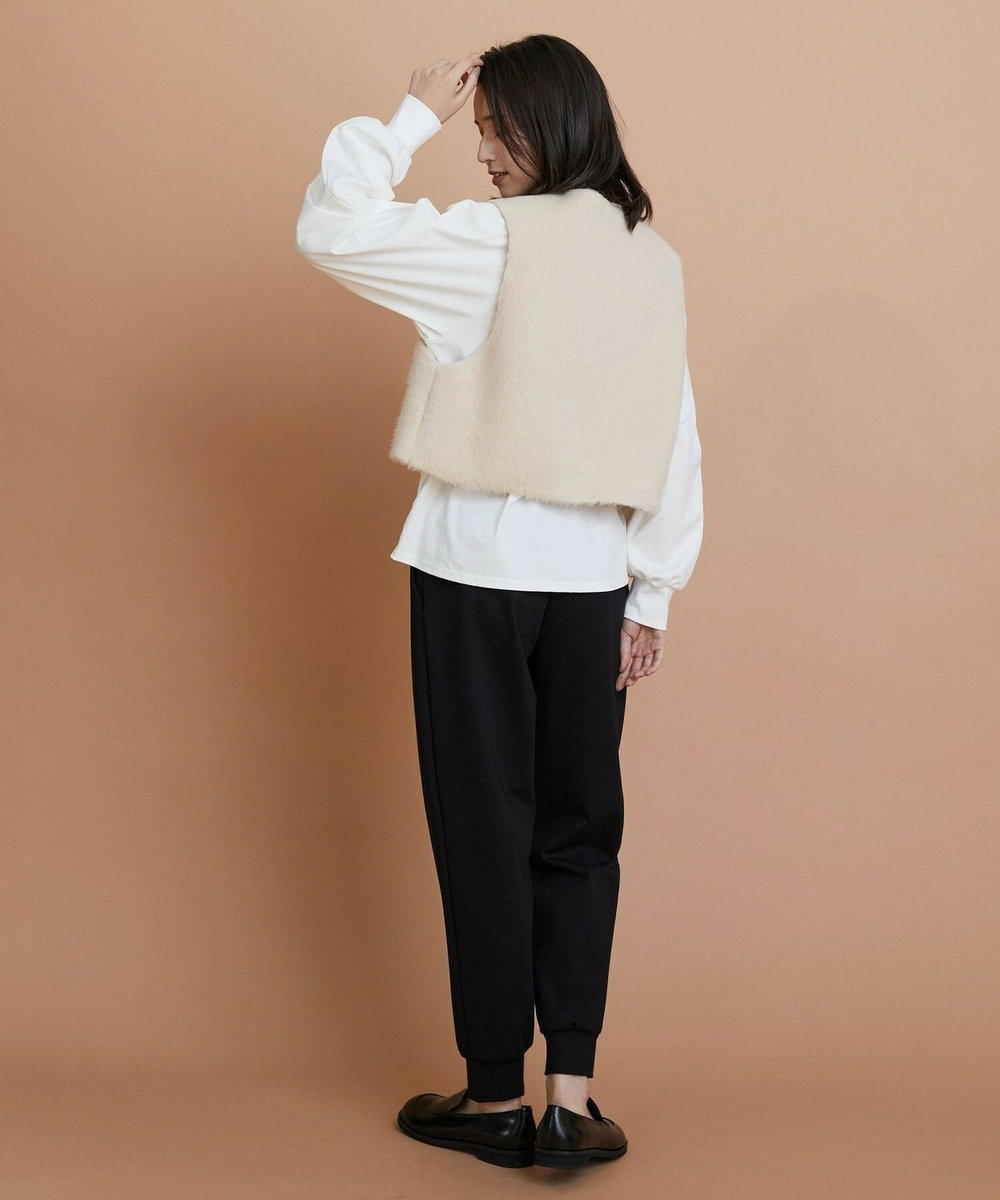 L'EQUIPE GREEN ストレッチポンチジョガーパンツ ブラック