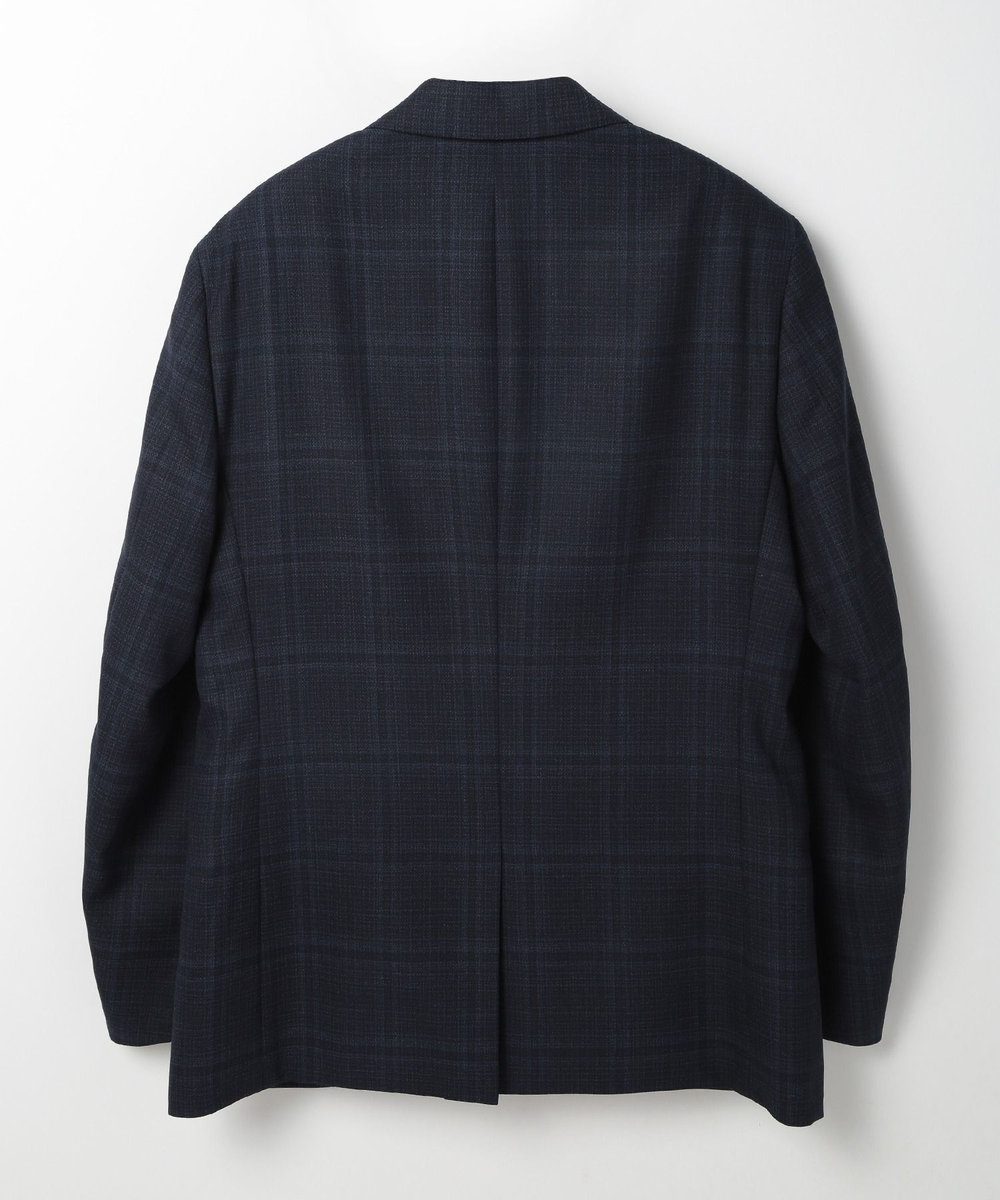 MEN'S BIGI 【ACTIVE TAILOR】ホップサックチェックジャケット ネイビー
