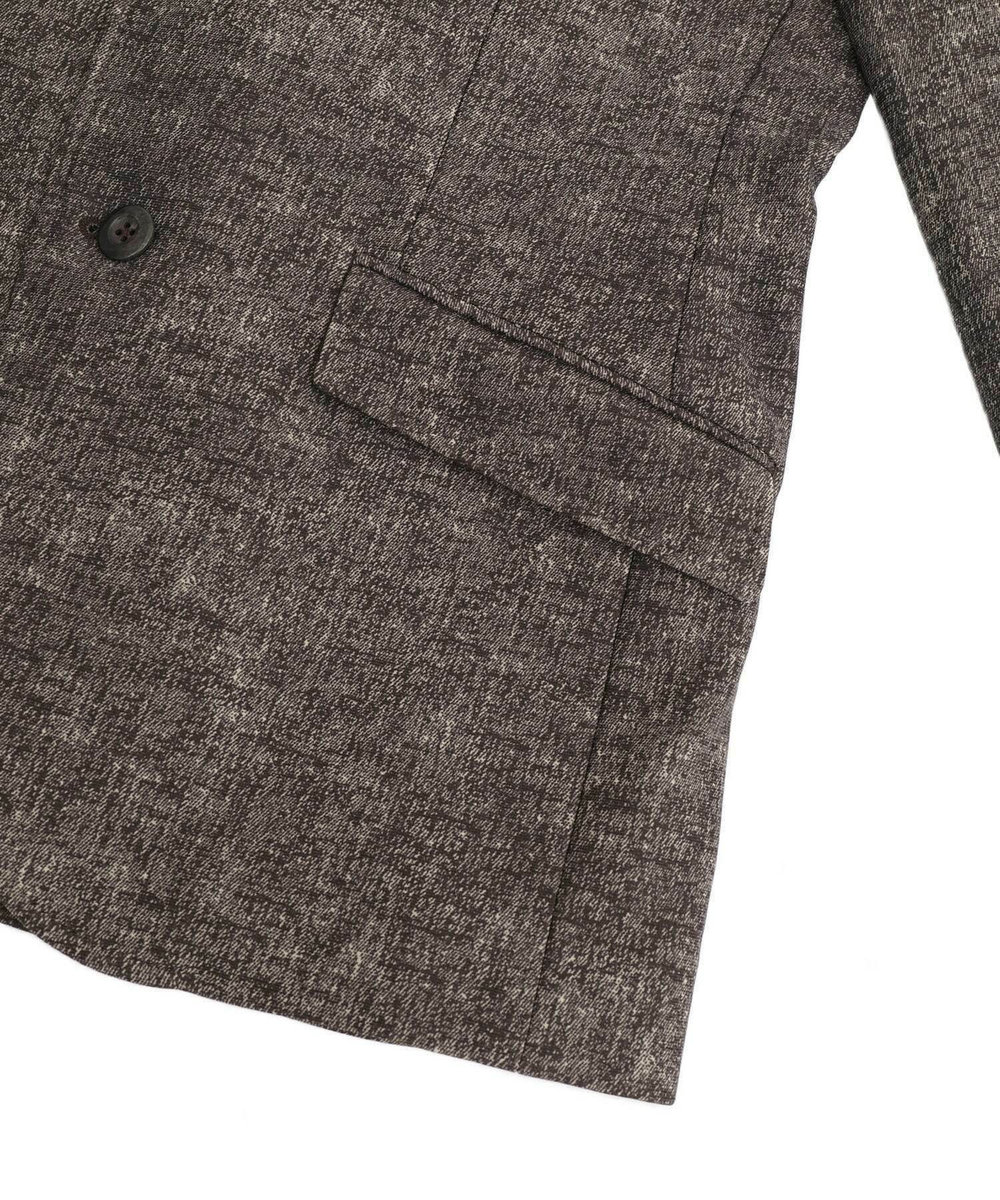 MEN'S BIGI 【ACTIVE TAILOR/アクティブテイラー】ヒートパフォーマーツイード調プリントジャケット ブラウン