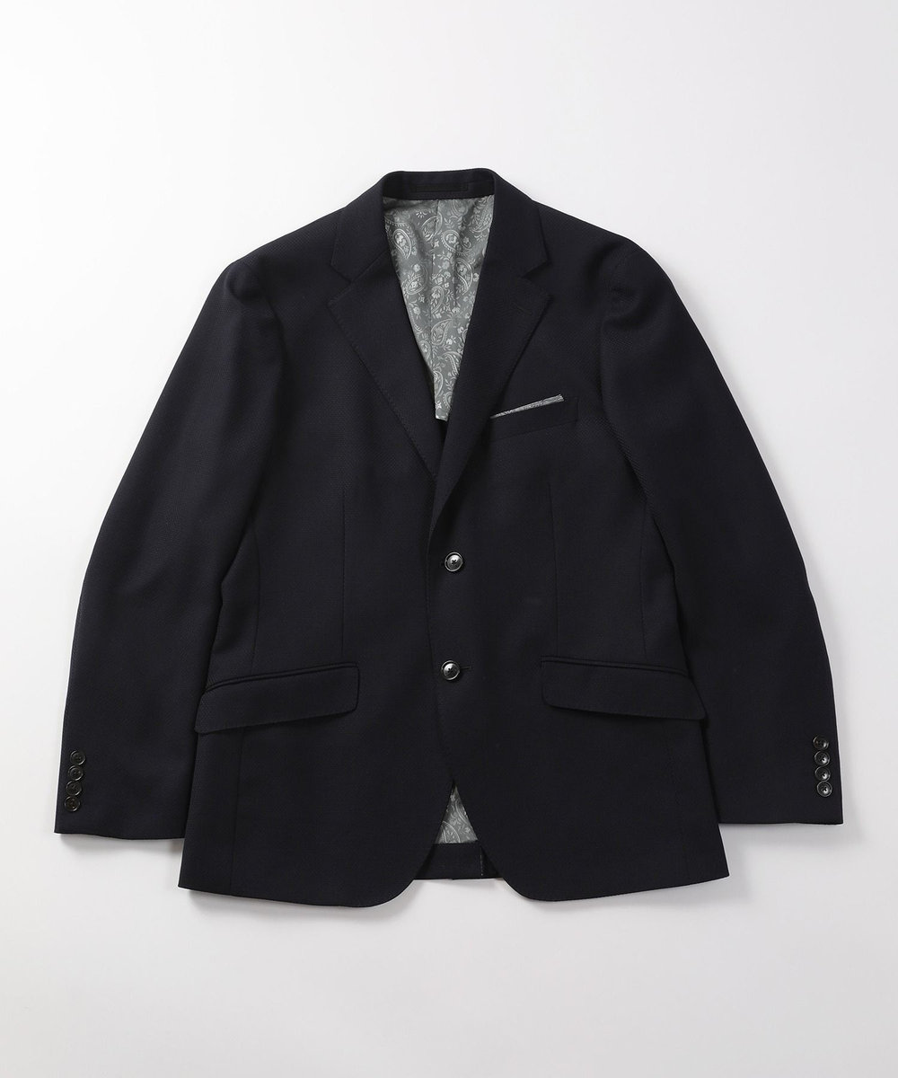 MEN'S BIGI 【ACTIVE TAILOR】ミックスヤーン/ホップサックジャケット ダークネイビー