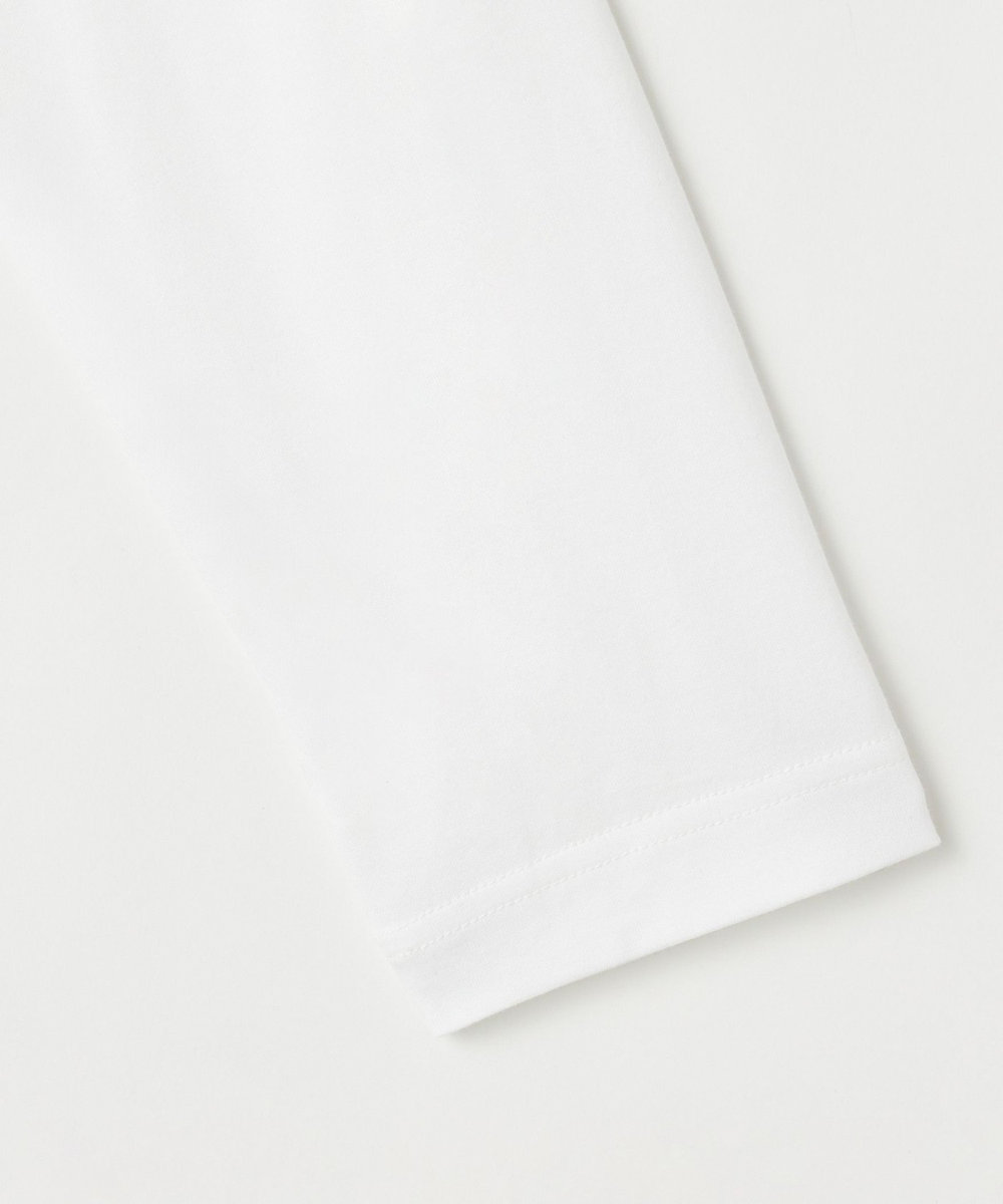 L'EQUIPE ハーフロゴ刺繍Tシャツ ホワイト