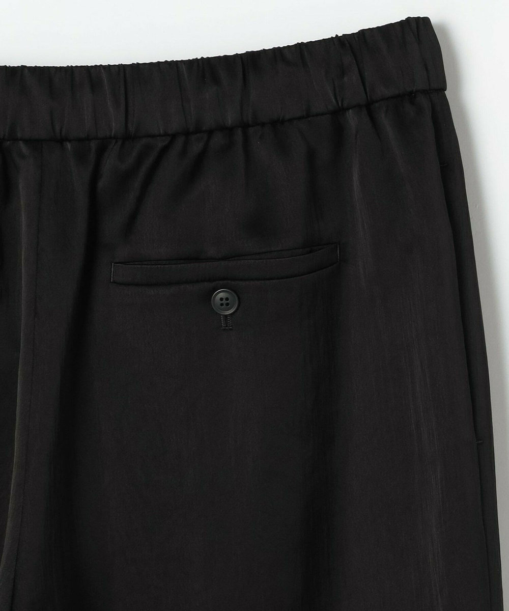 MOGA Lサイズ（大きいサイズ） 【大きいサイズ】クレープサテンワイドパンツ ブラック