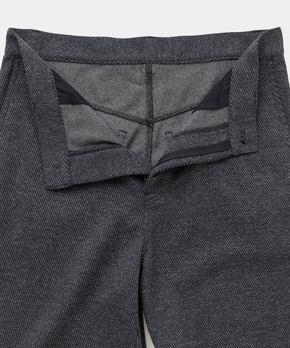 UNION STATION サキソニージャージワイド3Dカーブパンツ[ウォッシャブル/ストレッチ/イージーケア] チャコールグレー