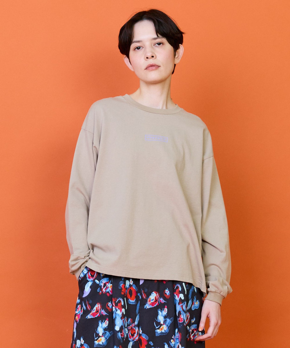 FRAPBOIS エトリーブTシャツ ベージュ