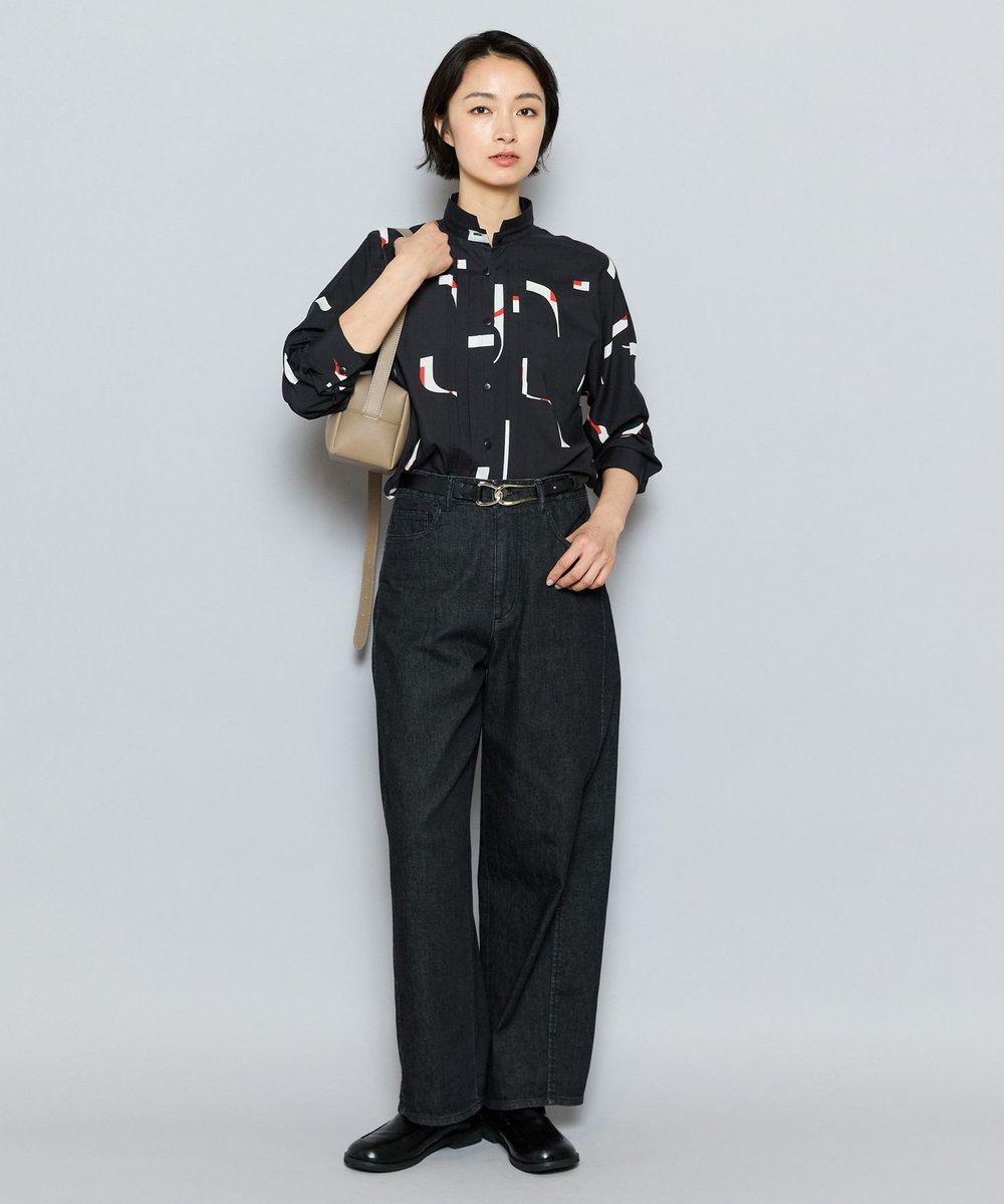 L'EQUIPE 9ozムラ糸ストレッチデニムパンツ ブラック