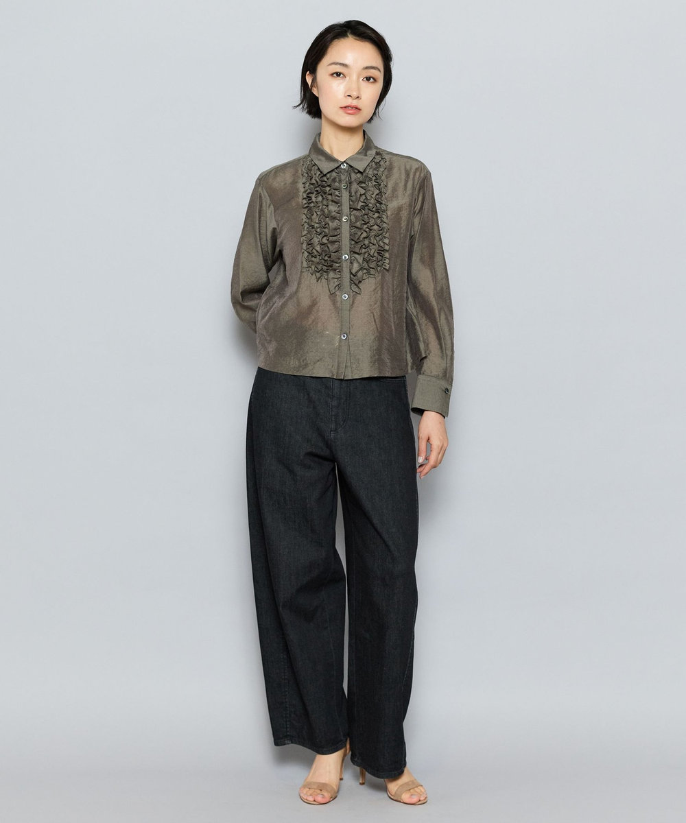 L'EQUIPE 9ozムラ糸ストレッチデニムパンツ ブラック