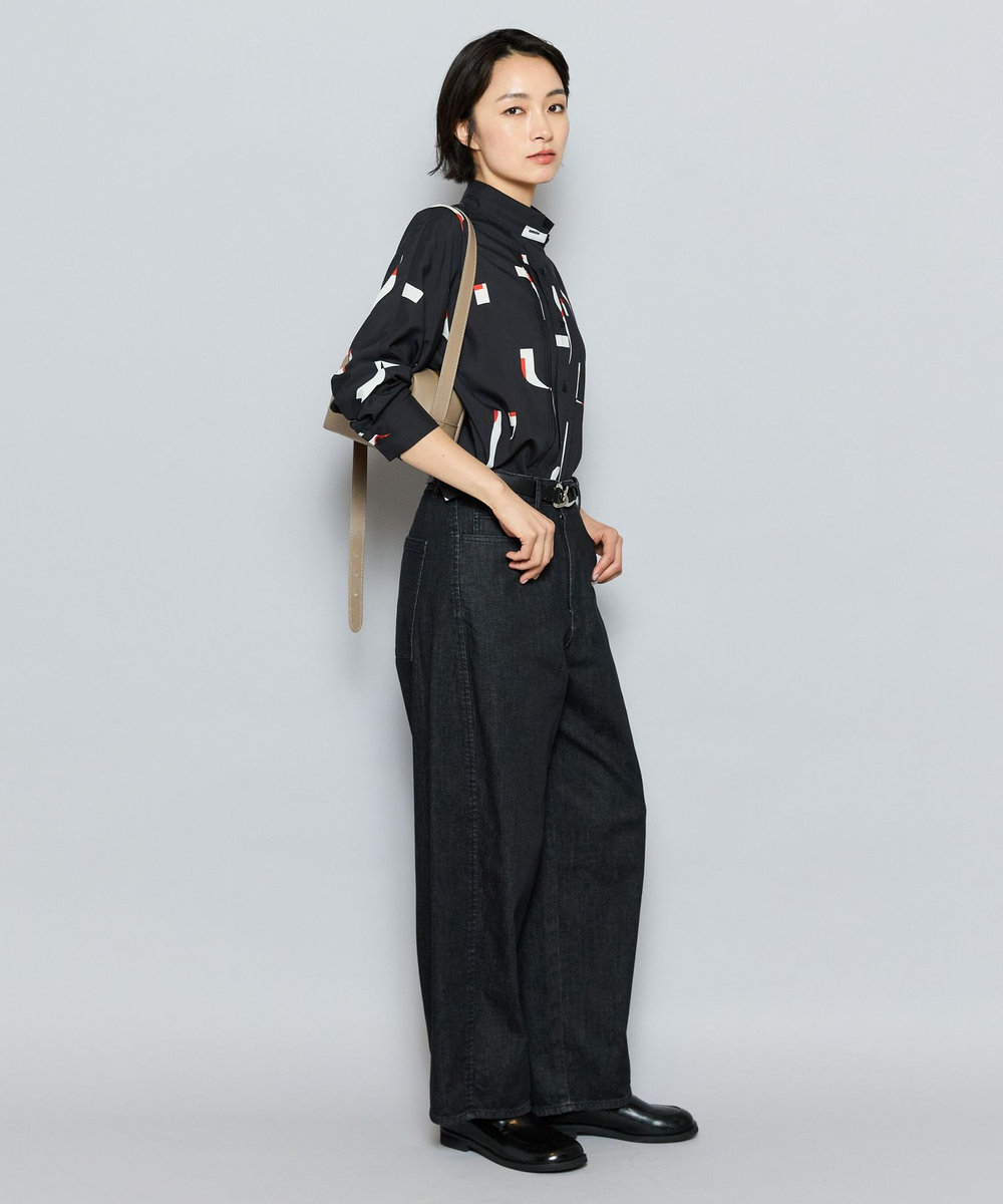 L'EQUIPE 9ozムラ糸ストレッチデニムパンツ ブラック