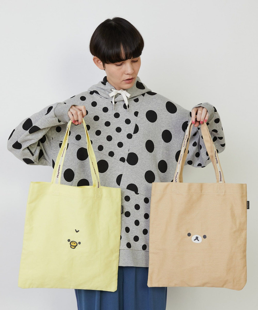 FRAPBOIS Rilakkuma ロゴトート ベージュ
