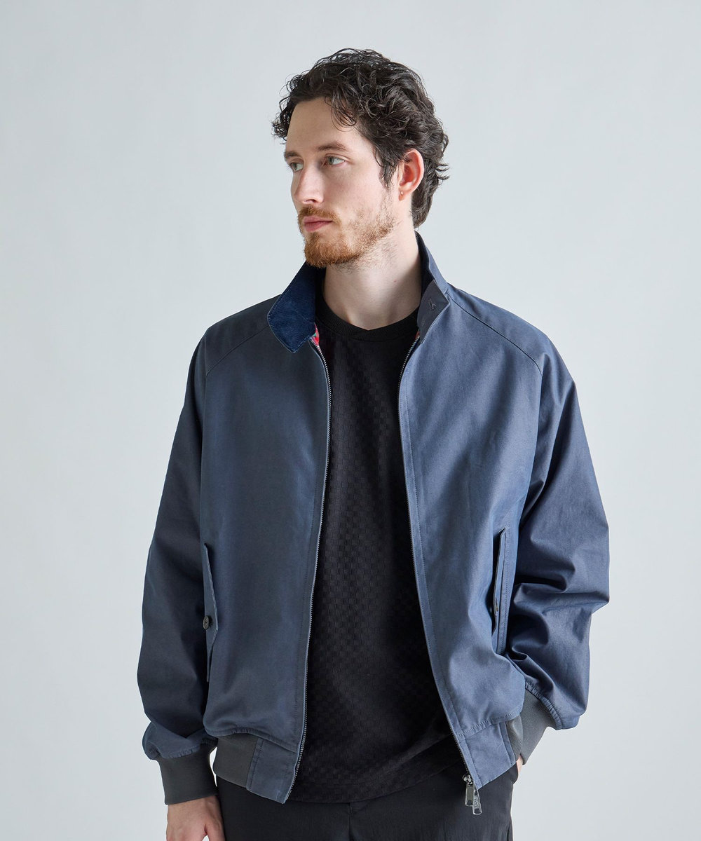 MEN'S BIGI BARACUTA G9 BOX JACKET ネイビー