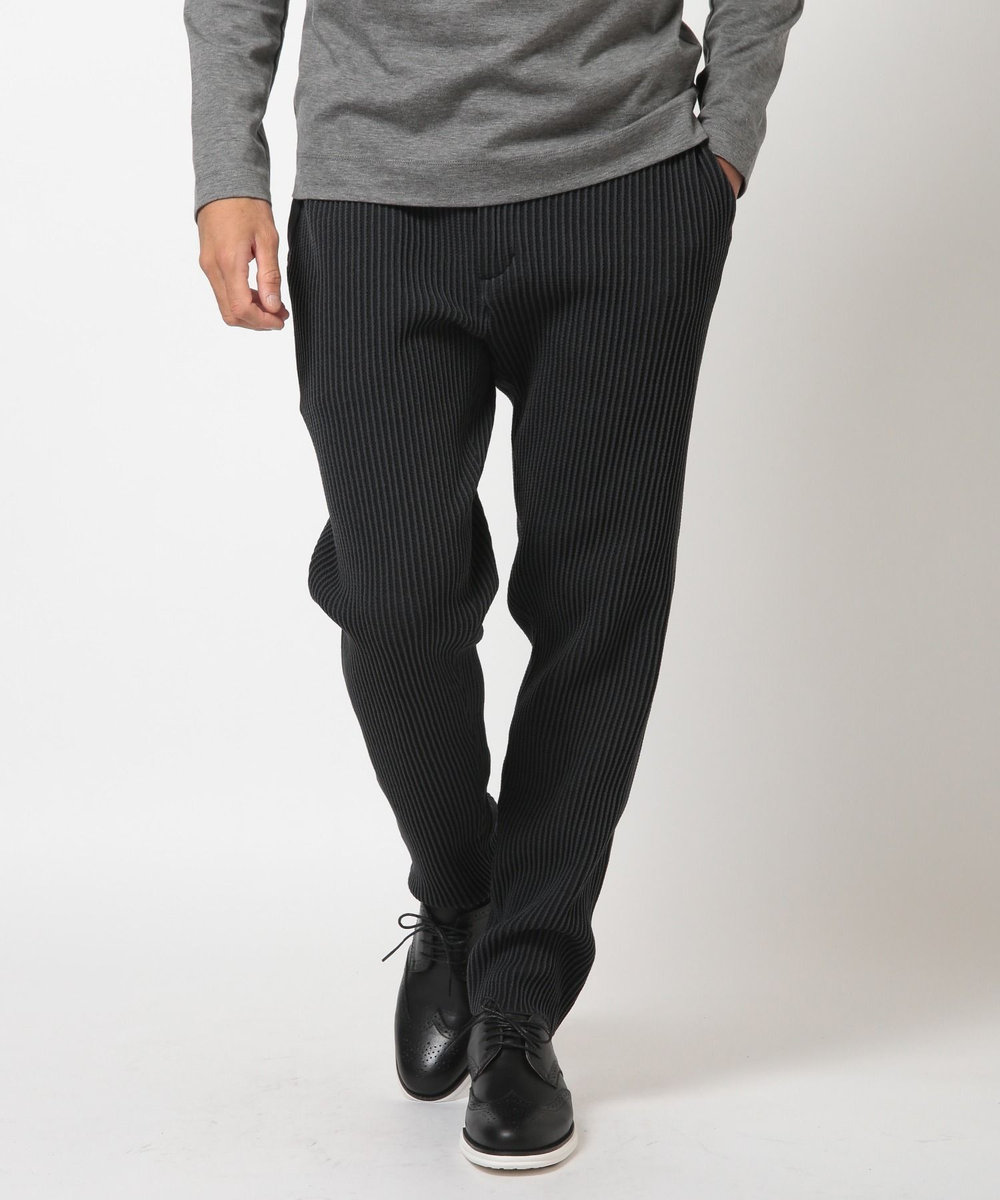 MEN'S BIGI たて畝ニットジャージイージーパンツ＜セットアップ対応＞ チャコールグレー