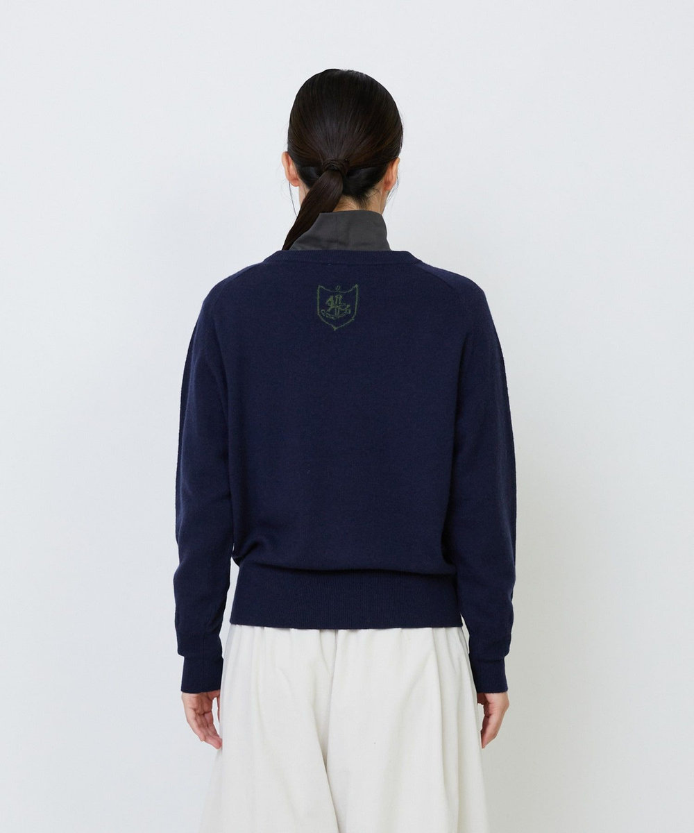 LOISIR 【アーティストコラボ】LOISIR×TORANEKOBONBONインターシャニットプルオーバー ネイビー