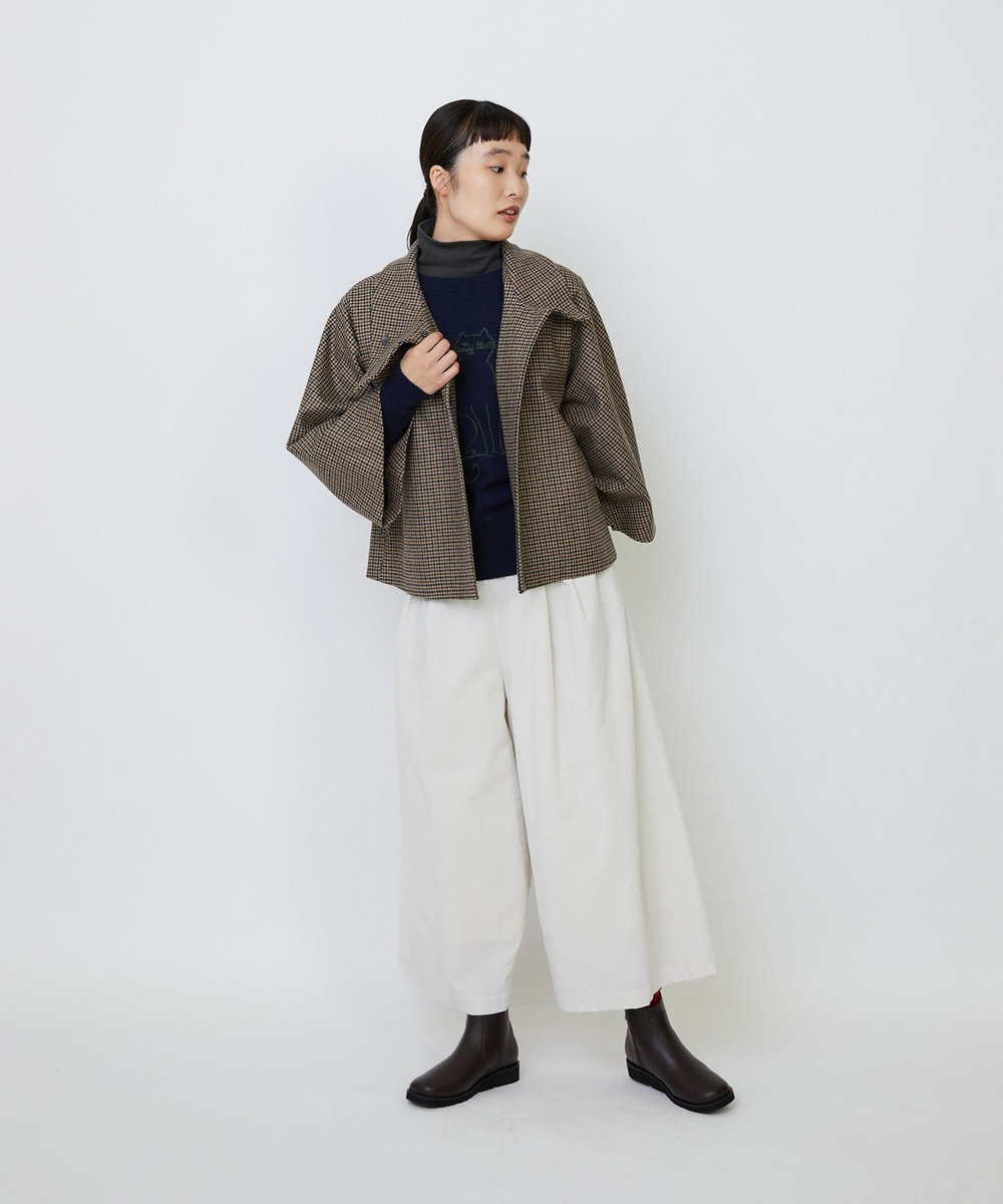LOISIR 【アーティストコラボ】LOISIR×TORANEKOBONBONインターシャニットプルオーバー ネイビー