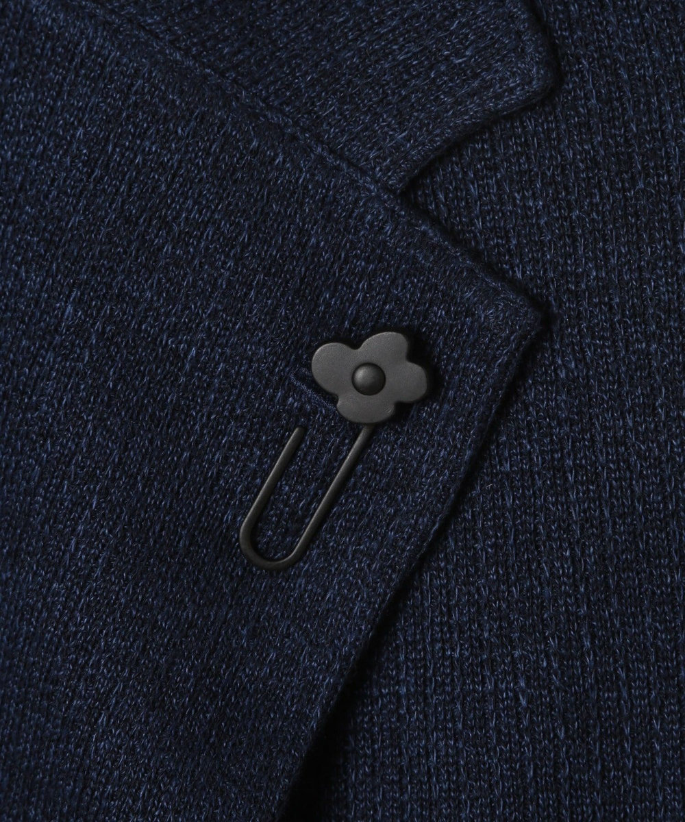 MEN'S BIGI 【LARDINI／ラルディーニ】リネンコットンニットジャケット ネイビー
