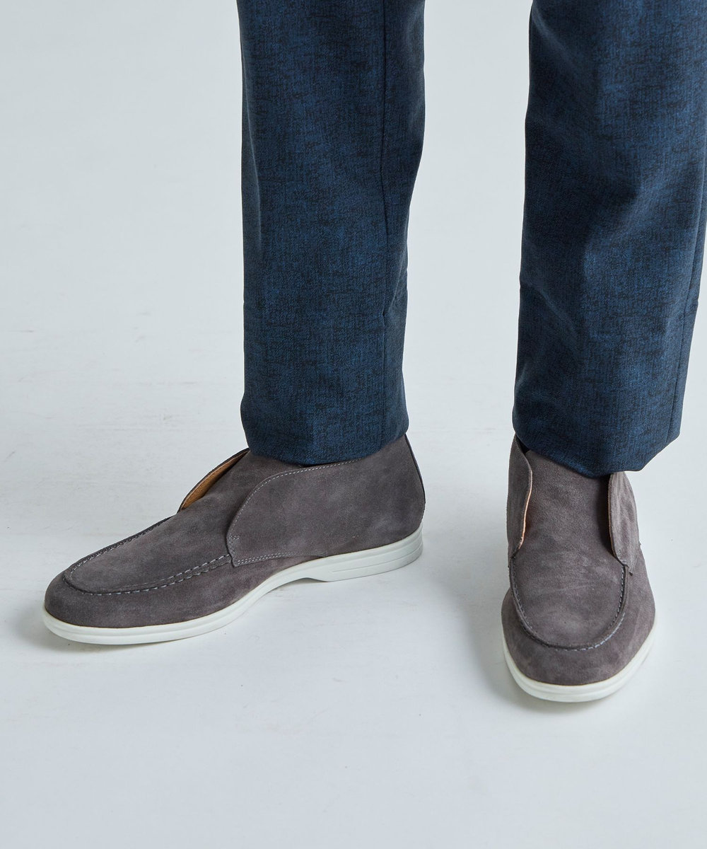 MEN'S BIGI スエードチャッカスリッポンブーツ グレー