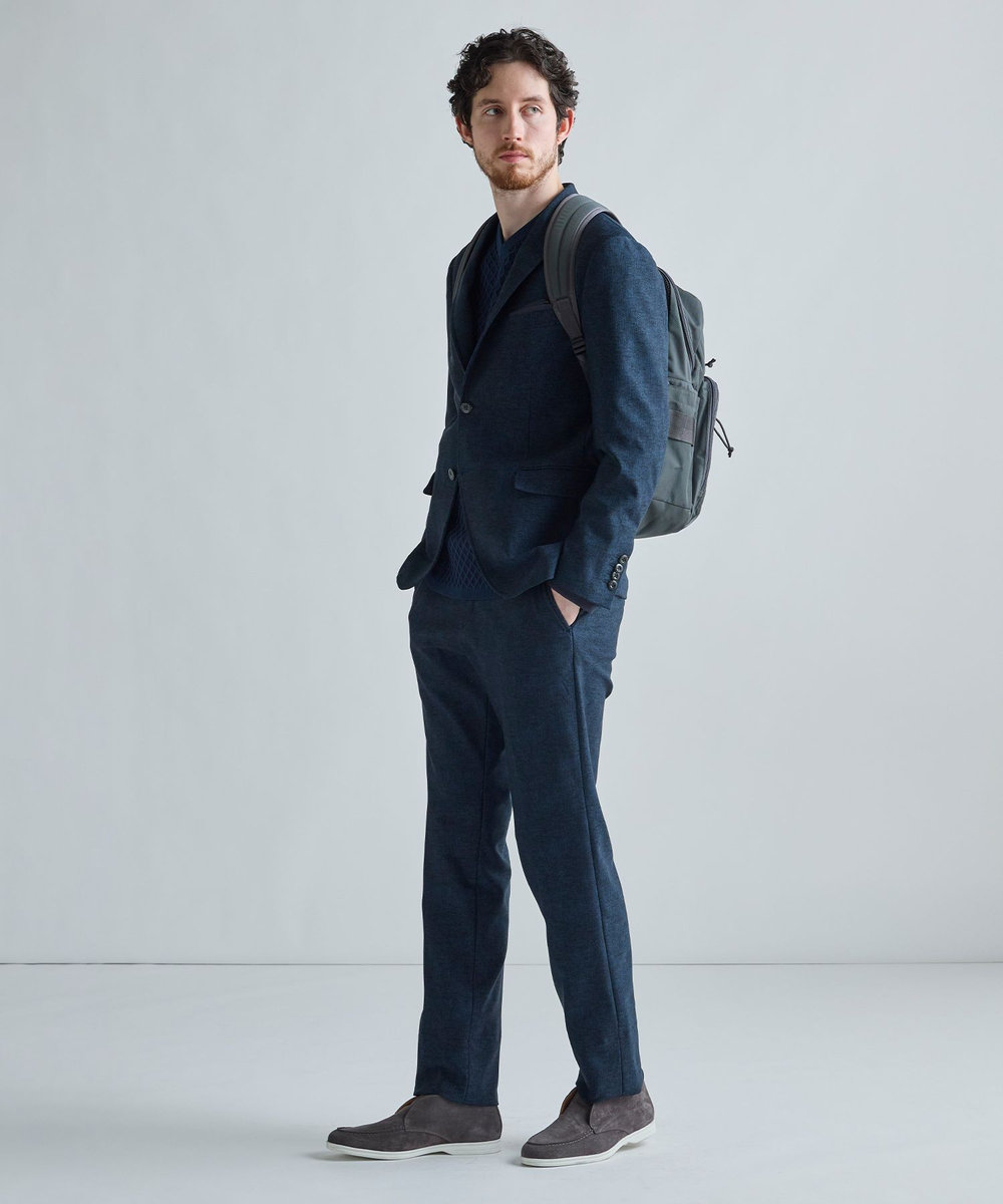 MEN'S BIGI スエードチャッカスリッポンブーツ グレー