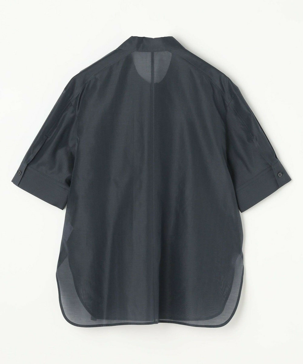 L'EQUIPE COUTURIER C/SEオーガンジーシャツ ネイビー