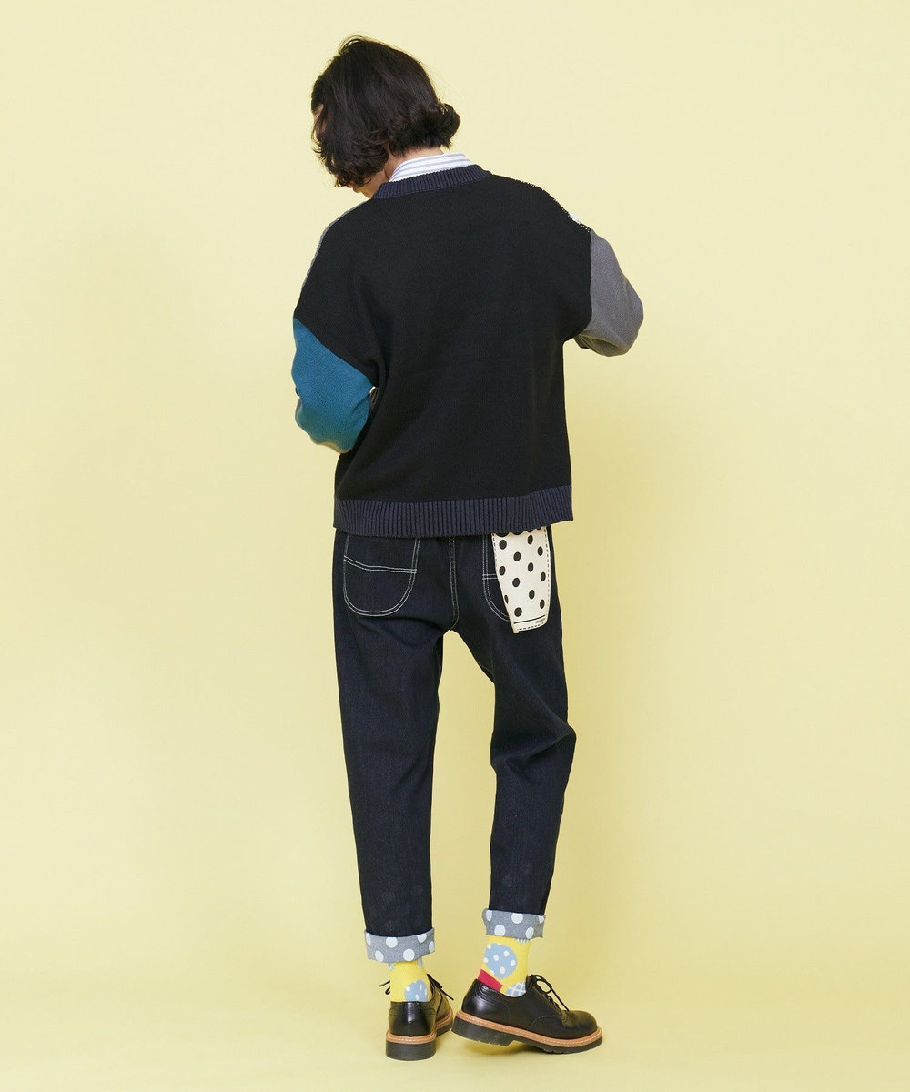 FRAPBOIS ムーブデニム パンツ ネイビー