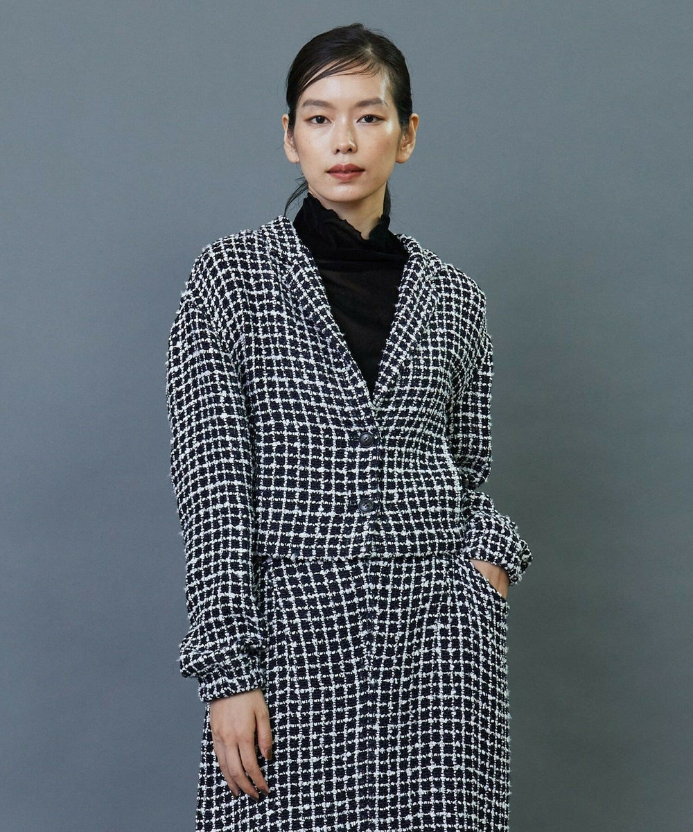 L'EQUIPE COUTURIER リングツイードジャケット ブラック