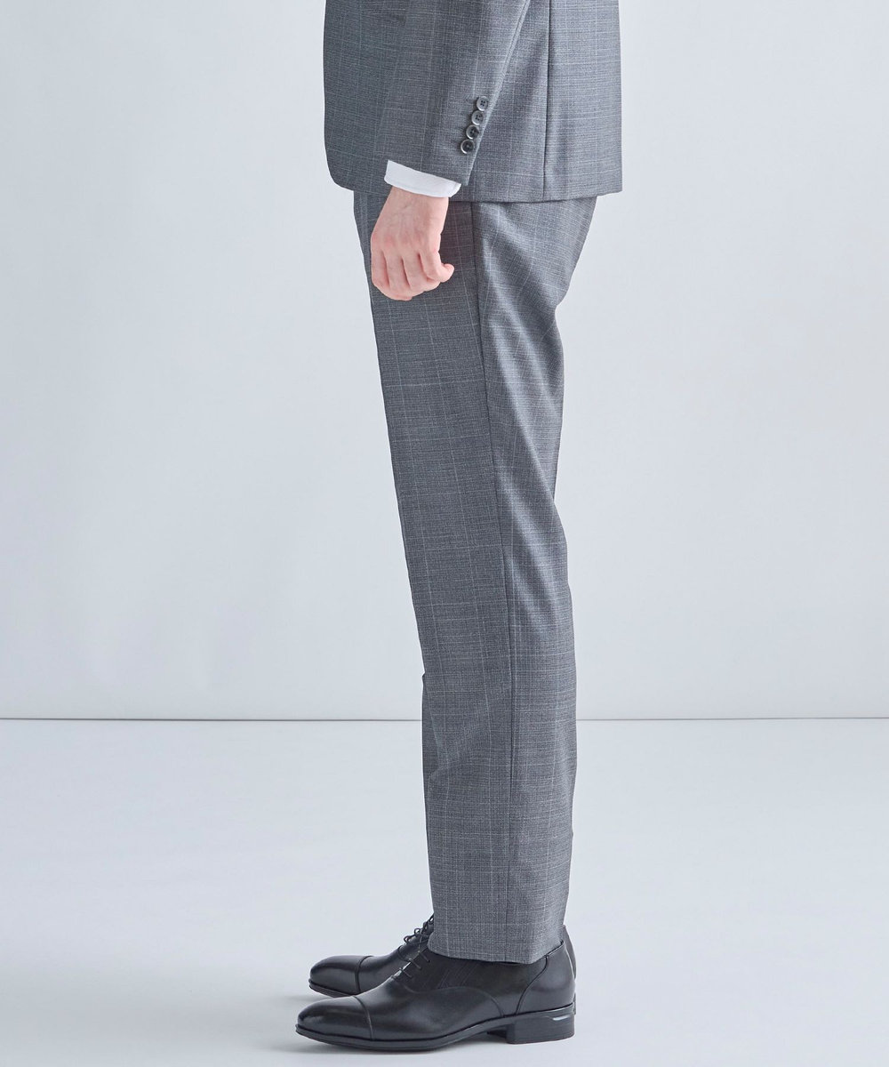 MEN'S BIGI ウィンドウペンチェック セットアップパンツ グレー