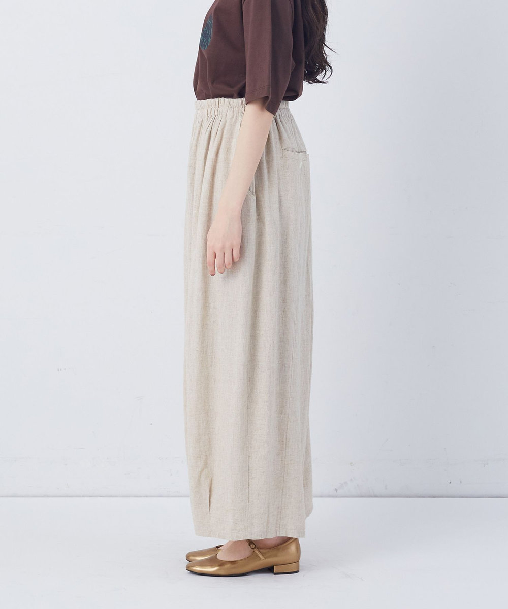 congés payés ADIEU TRISTESSE 【FAVE】シャーリングワイドロングサルエルパンツ ストライプ