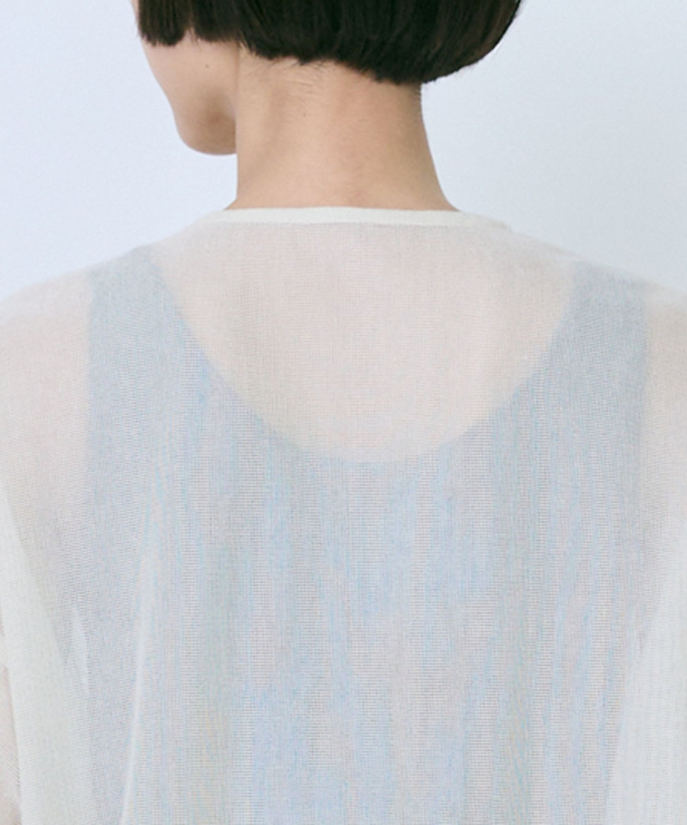 LOISIR インドコットンチュール刺繍ブラウス ベージュ