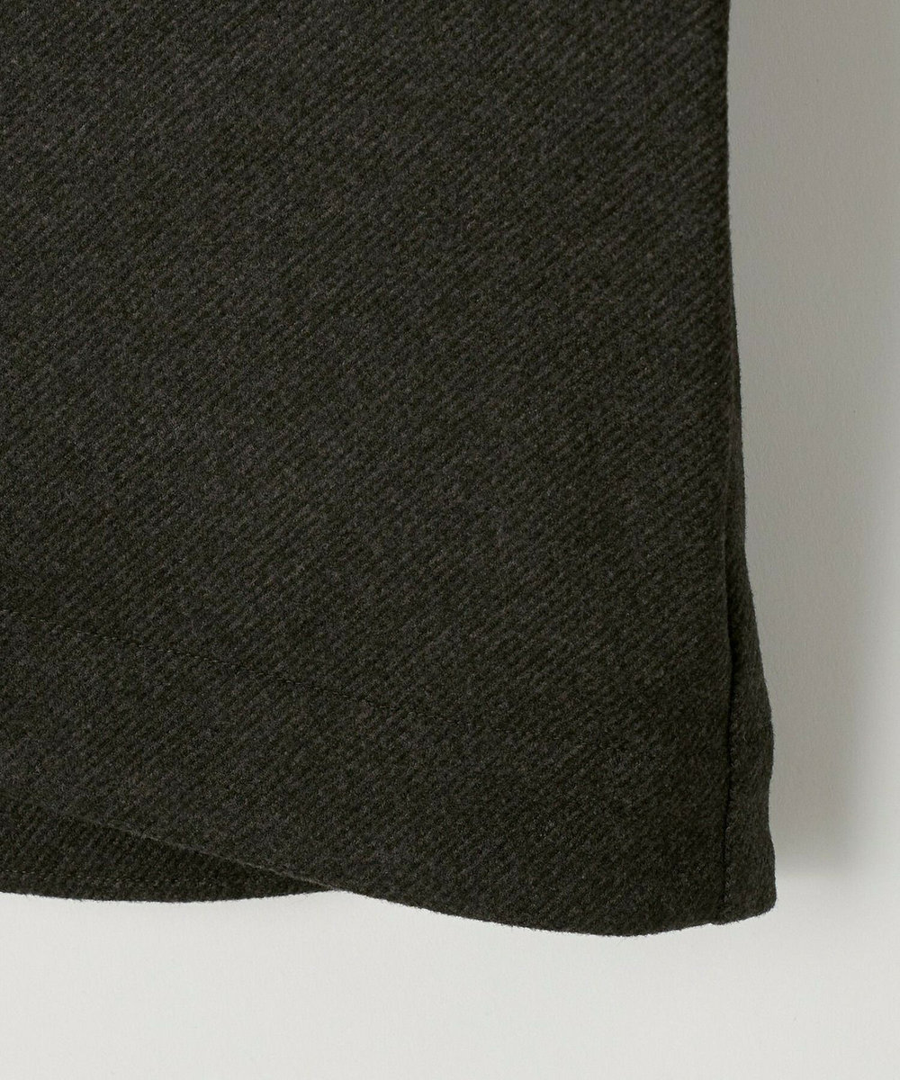 feerique Lサイズ（大きいサイズ） 【大きいサイズ】feerique ウールライクニットツイルコクーンシルエットプルオーバー チャコールグレー