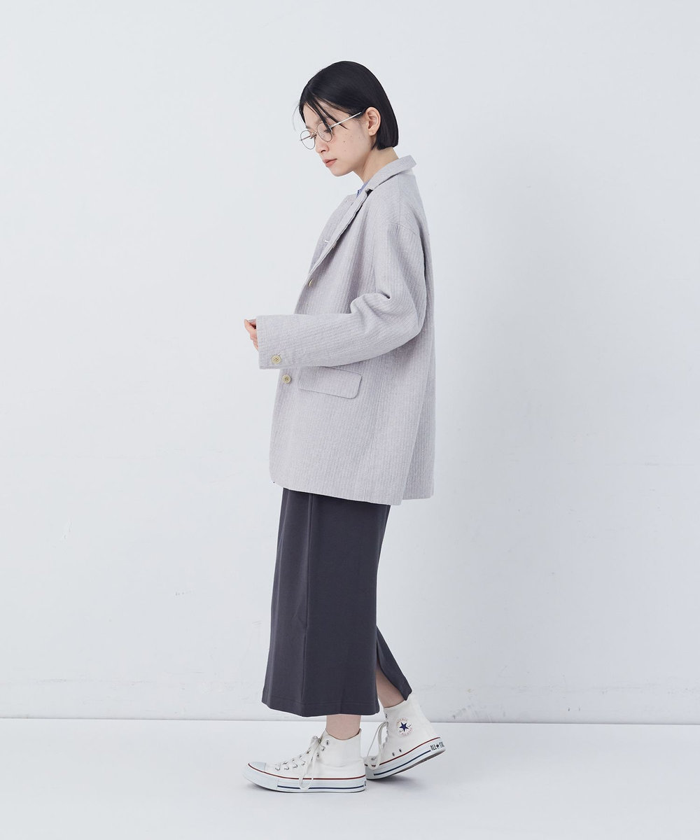 congés payés ADIEU TRISTESSE 綿麻ツィードジャケット グレー系その他