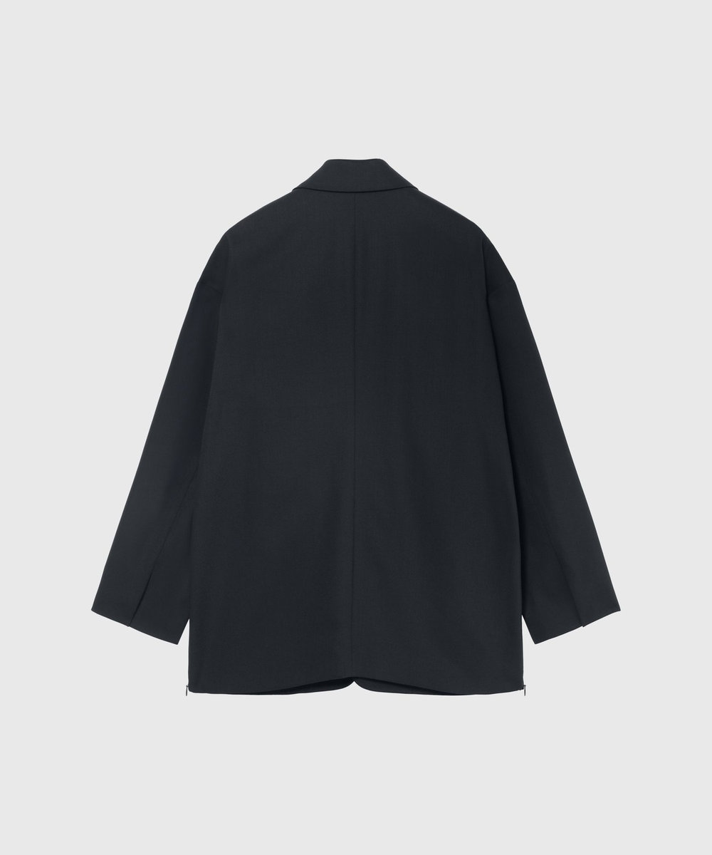 DÉPAREILLÉ WOOL NYLON GABARDINE JACKET / ウールナイロンギャバジンジャケット ネイビー