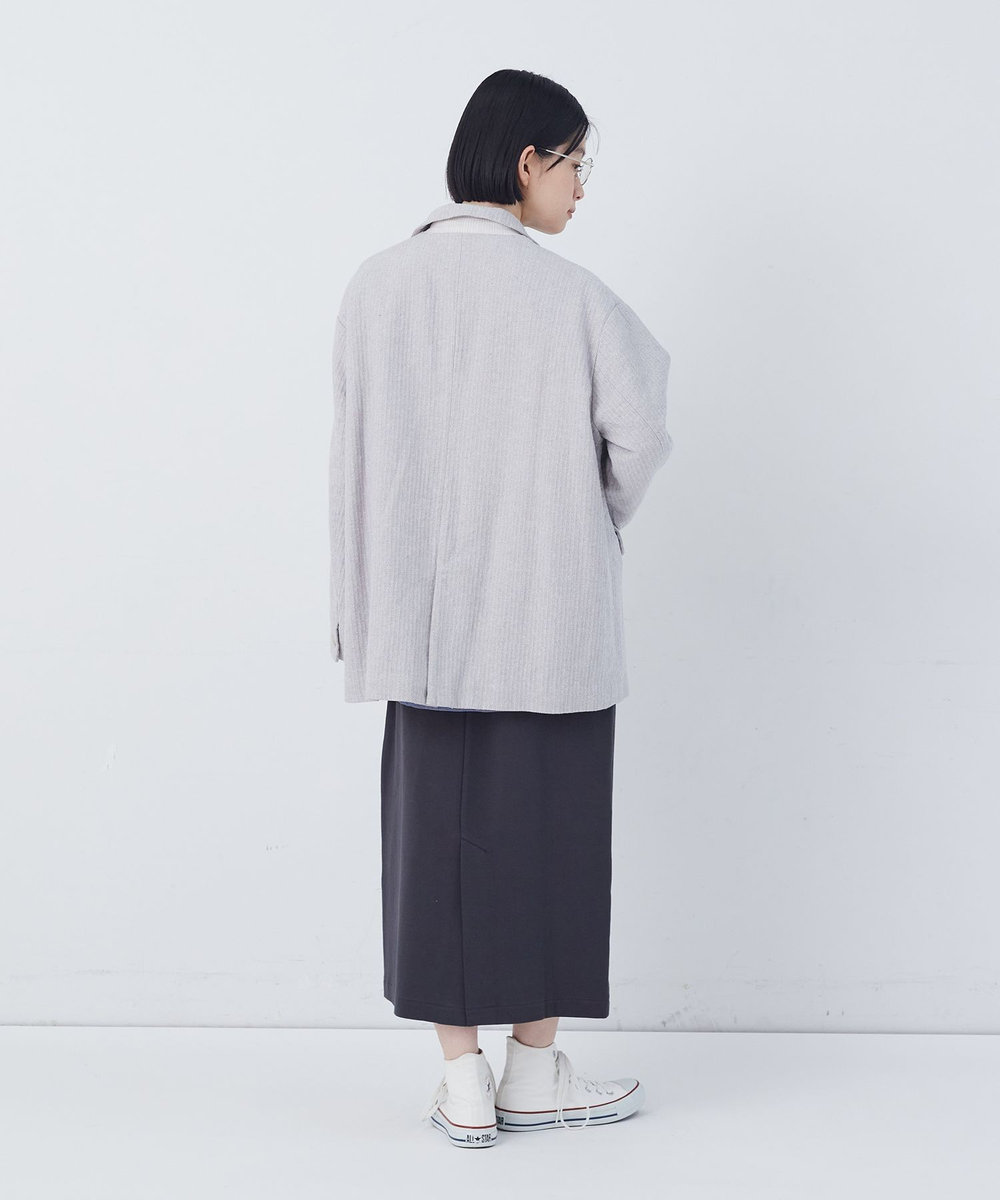 congés payés ADIEU TRISTESSE 綿麻ツィードジャケット グレー系その他
