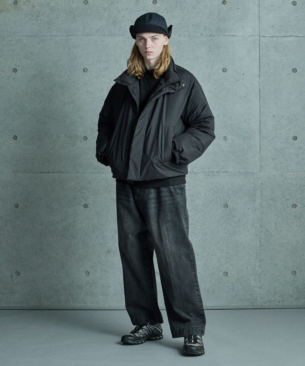 MEN'S BIGI ボクシーワイド パデットブルゾン ブラック