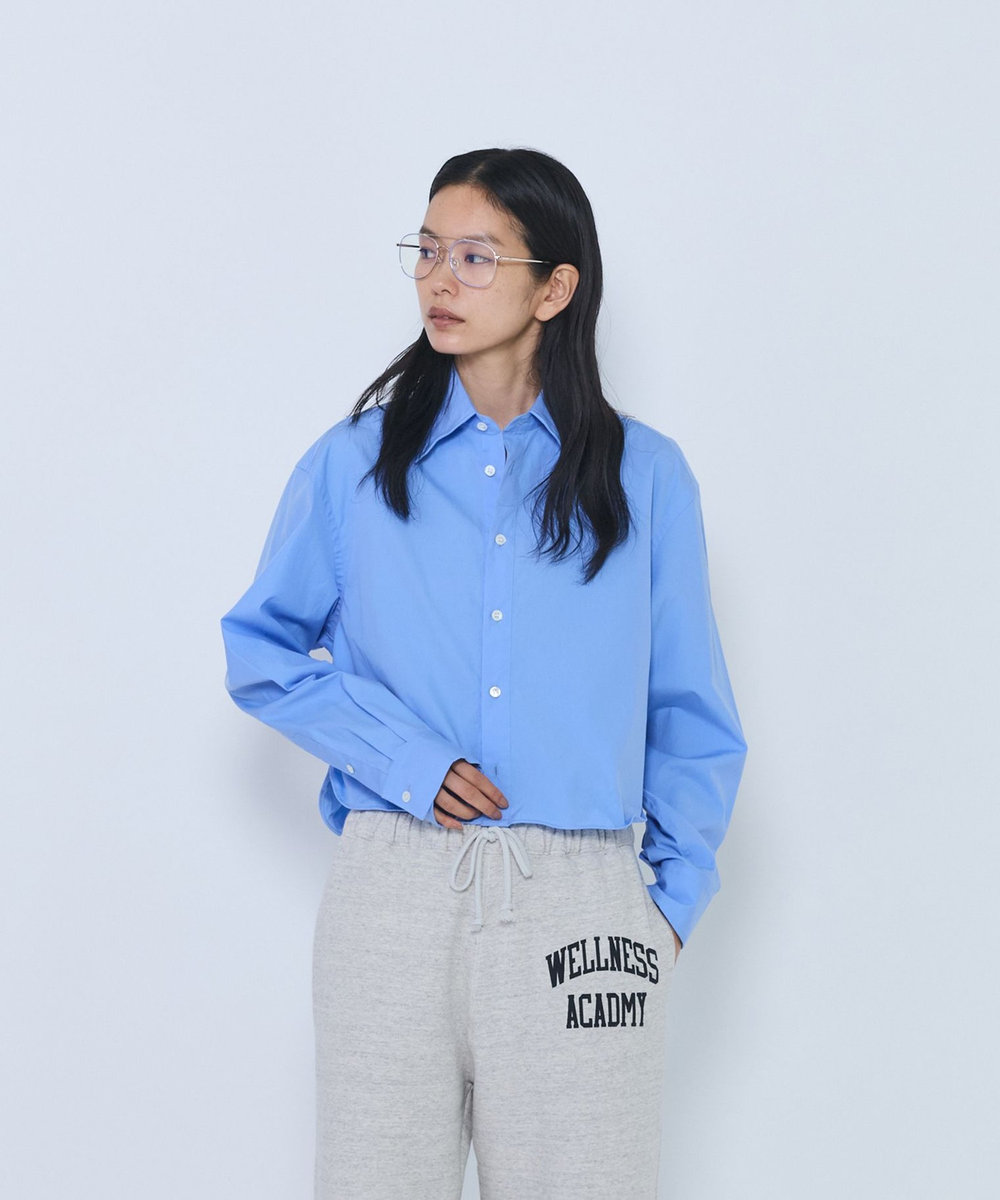 1er Arrondissement ＜INSCRIRE/アンスクリア＞"Wire Shirt"シャツ ブルー