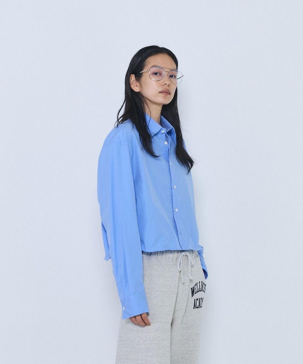 1er Arrondissement ＜INSCRIRE/アンスクリア＞"Wire Shirt"シャツ ブルー