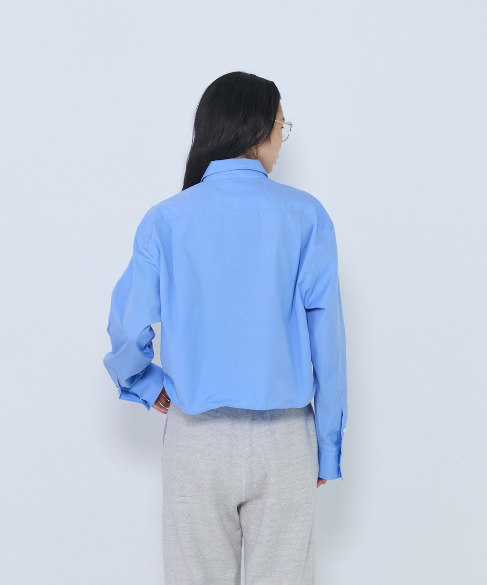 1er Arrondissement ＜INSCRIRE/アンスクリア＞"Wire Shirt"シャツ ブルー