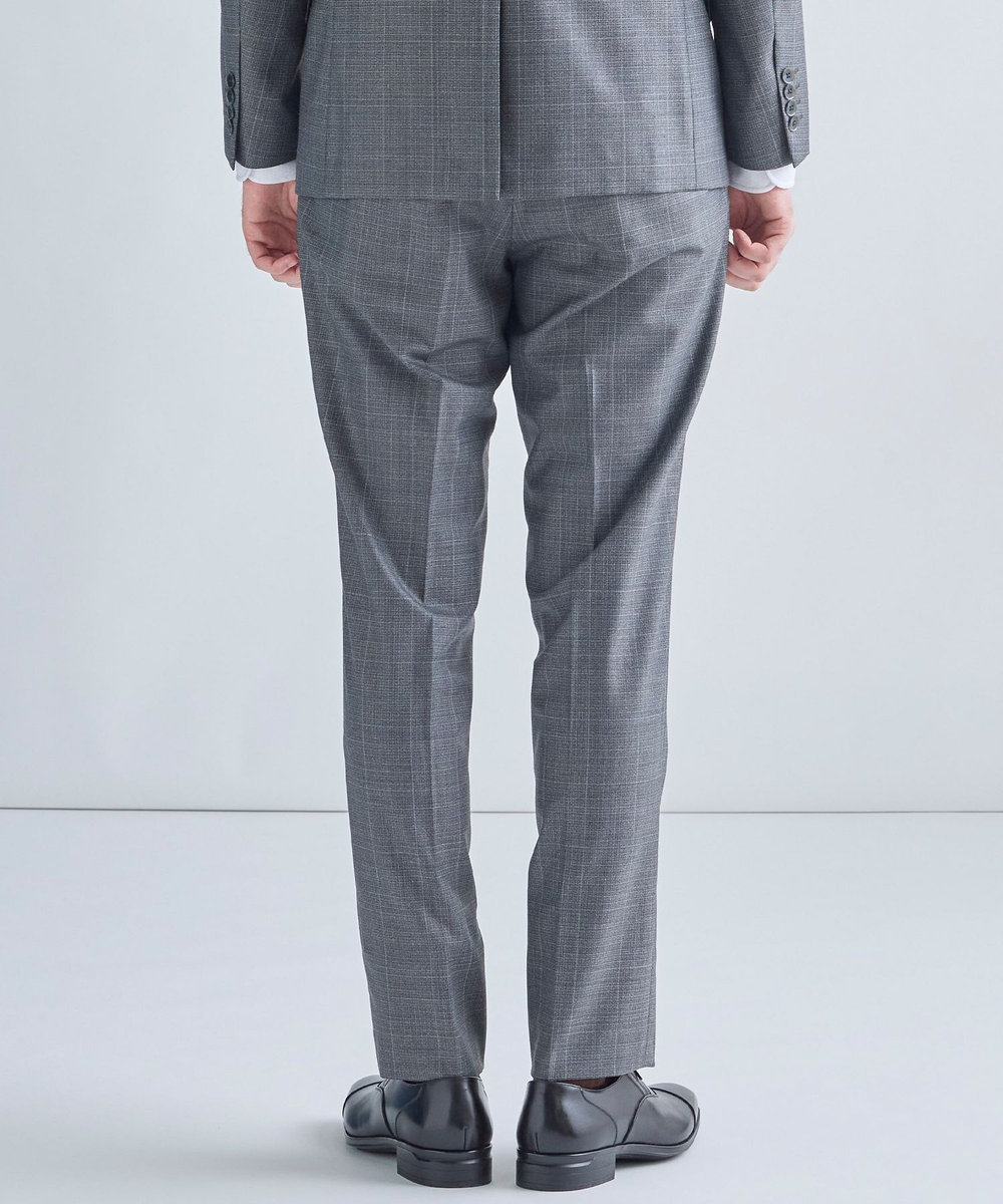 MEN'S BIGI ウィンドウペンチェック セットアップパンツ グレー