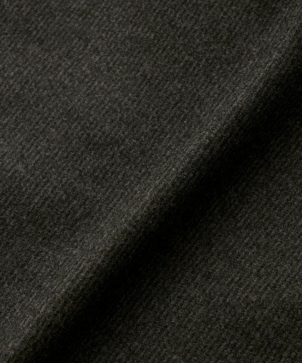 feerique Lサイズ（大きいサイズ） 【大きいサイズ】feerique ウールライクニットツイルコクーンシルエットプルオーバー チャコールグレー