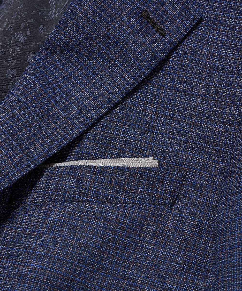 MEN'S BIGI 【ACTIVE TAILOR】ミックスヤーン/ホップサックジャケット＜セットアップ・スリーピース対応＞ ネイビー