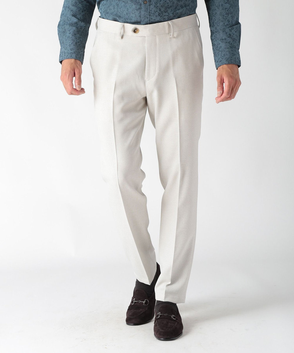 MEN'S BIGI ウール調メランジシャークパンツ グレー