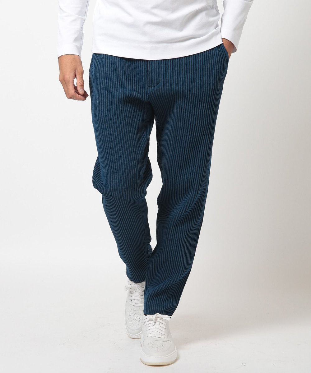MEN'S BIGI たて畝ニットジャージイージーパンツ＜セットアップ対応＞ ブルー