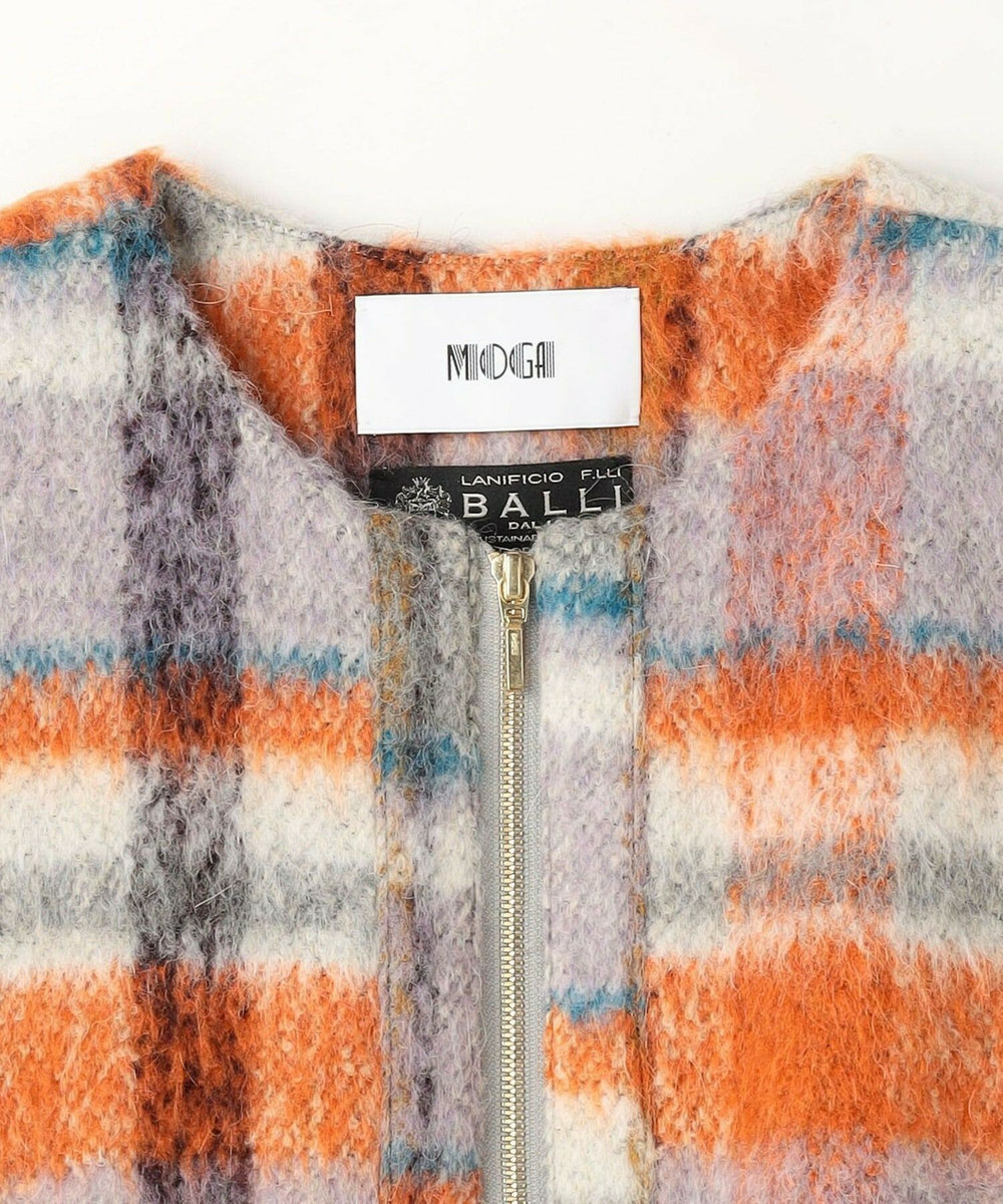 MOGA Collection MOGA Collection カラフルシャギーブルゾン オレンジ