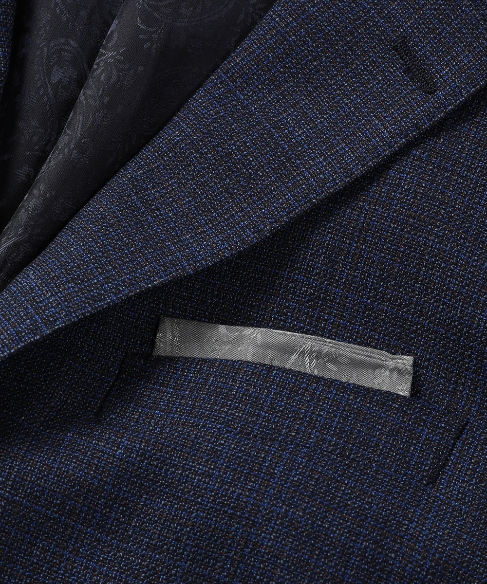 MEN'S BIGI 【ACTIVE TAILOR】ミックスヤーンテーラードジャケット ネイビー