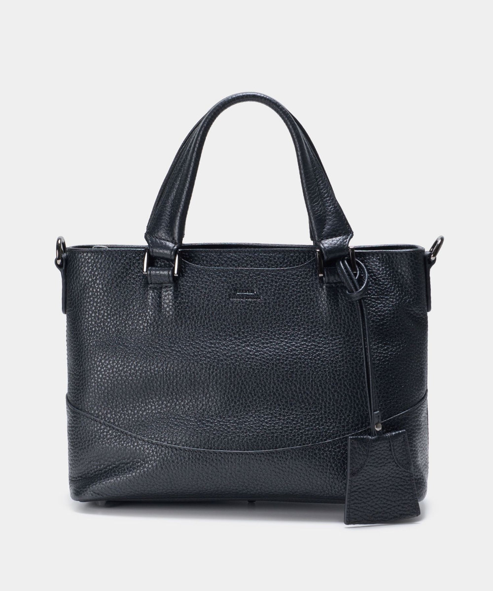 MEN'S BIGI 《別注》SEEKER シュリンクレザー2WAYミニトートバッグ ブラック