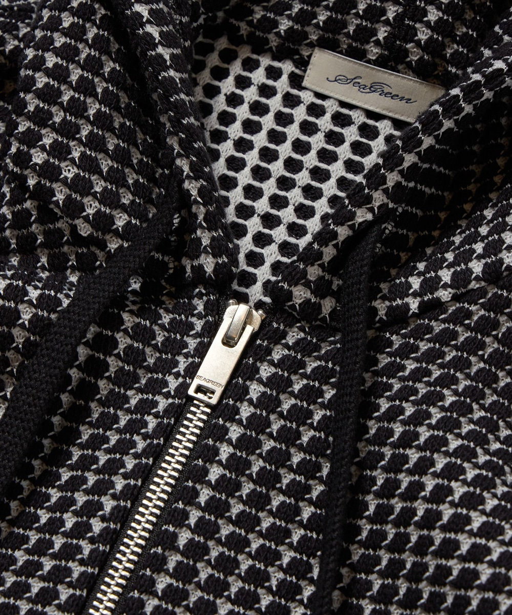 MEN'S BIGI 【Seagreen/シーグリーン】ビッグワッフルパーカ ブラック