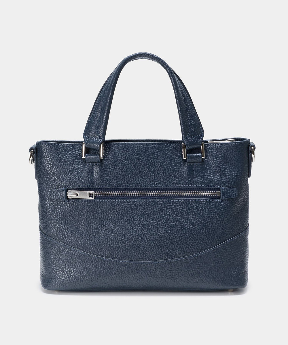 MEN'S BIGI 《別注》SEEKER シュリンクレザー2WAYミニトートバッグ ネイビー