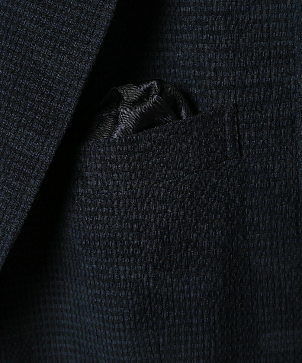 MEN'S BIGI 3Dサッカープリントストレッチジャケット＜EASY CARE＞ ネイビー