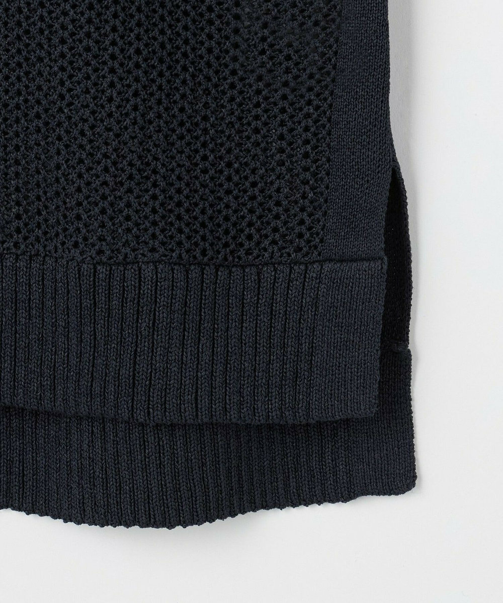 L'EQUIPE GREEN 和紙メッシュジレ ネイビー